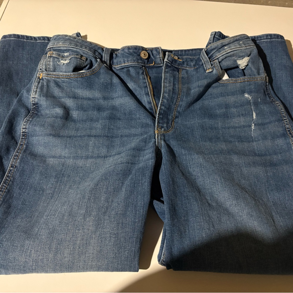 Abercrombie & Fitch Blue Relaxed Jeans